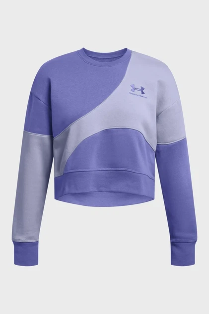 Жіночий фіолетовий світшот Essential Fleece Crop Crew Under Armour XS 1382721-561 - Фото 3 Жіночий фіолетовий світшот Essential Fleece Crop Crew Under Armour XS 1382721-561 - зображення 3