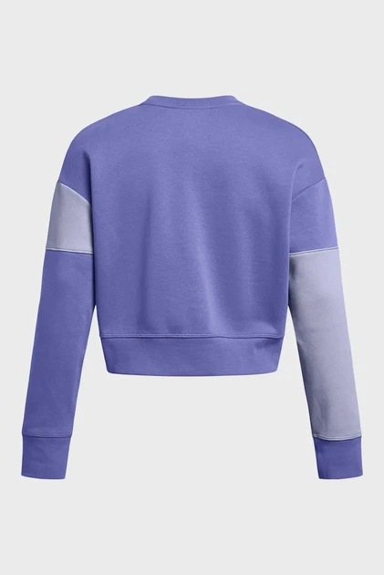 Жіночий фіолетовий світшот Essential Fleece Crop Crew Under Armour XS 1382721-561 - Фото 4 Жіночий фіолетовий світшот Essential Fleece Crop Crew Under Armour XS 1382721-561 - зображення 4