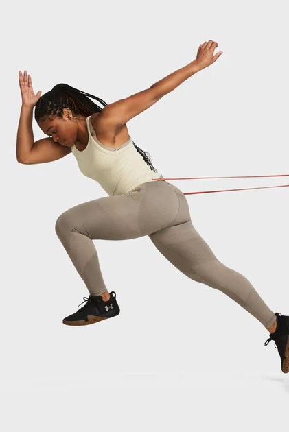 Жіночі коричневі тайтси Vanish Elite Seamless AnkLeg Under Armour LG 1383550-200 - зображення 2