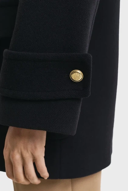 Жіноче чорне вовняне пальто LENGTH Gant M 4700390 - изображение 5