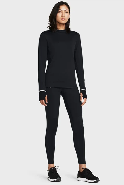 Жіночі чорні тайтси UA Qualifier Cold Tight Under Armour XS 1379342-001 - Фото 2 Жіночі чорні тайтси UA Qualifier Cold Tight Under Armour XS 1379342-001 - изображение 2