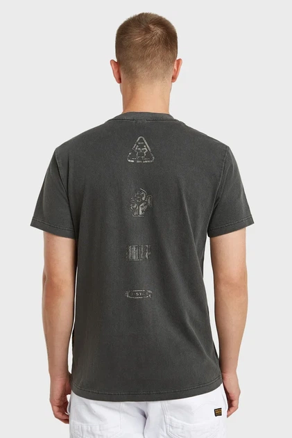 Чоловіча чорна футболка Shipping G-Star RAW XXL D26050,C756 - зображення 3