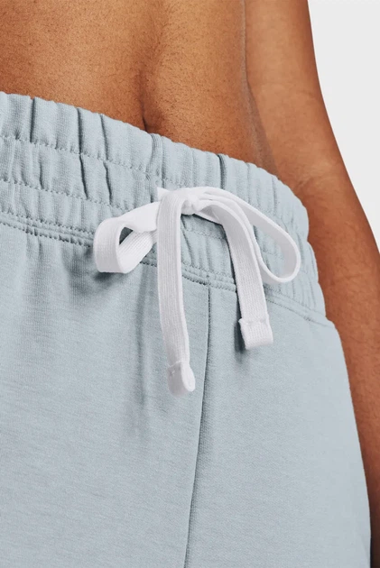 Жіночі світло-сірі спортивні штани UA Rival Terry Flare Crop Under Armour S 1377000-465 - изображение 4