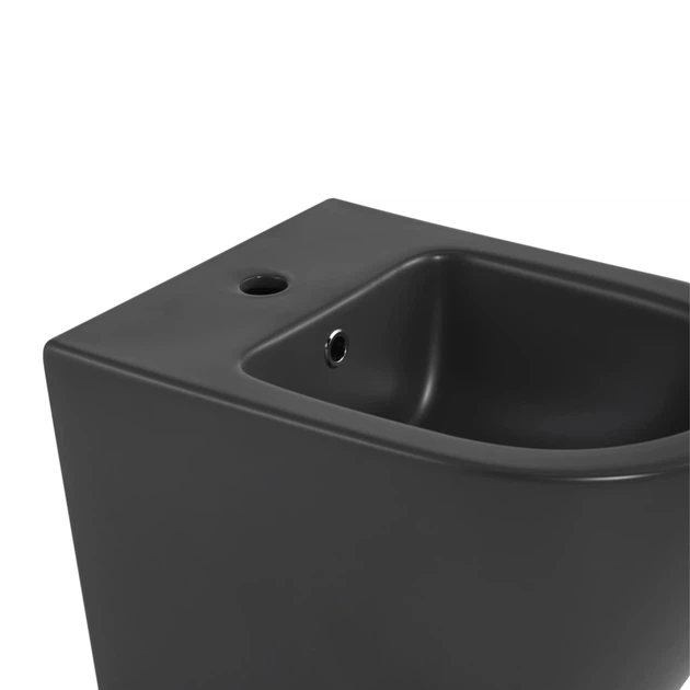 Комплект Qtap Robin Anthracite 3 в 1: унитаз подвесной Ultra Quiet + биде подвесное + раковина накладная QTROBAN49157 - Фото 7 Комплект Qtap Robin Anthracite 3 в 1: унитаз подвесной Ultra Quiet + биде подвесное + раковина накладная QTROBAN49157 - изображение 7