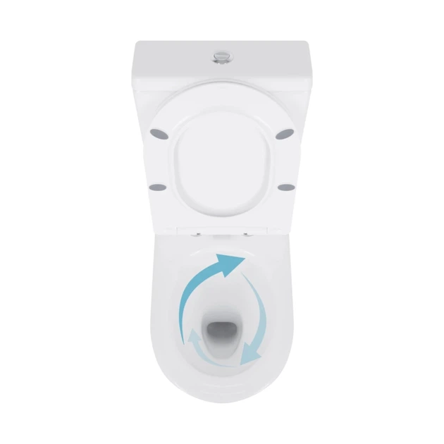 Унитаз напольный Qtap Swan Eco Ultra Quiet с сидением Soft-close 640x360x835 мм QTSWA27W48748 White - изображение 5