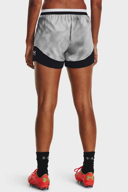 Жіночі сірі шорти у смужку UA W's Ch. Pro Short PRNT Under Armour XS 1381049-011 - изображение 3