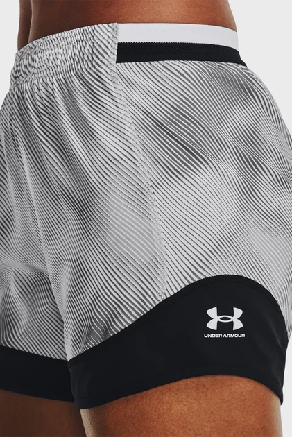 Жіночі сірі шорти у смужку UA W's Ch. Pro Short PRNT Under Armour XS 1381049-011 - изображение 4