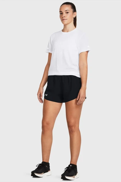 Жіночі чорні шорти UA Fly By 3'' Shorts Under Armour XS 1382438-001 - Фото 2 Жіночі чорні шорти UA Fly By 3'' Shorts Under Armour XS 1382438-001 - изображение 2