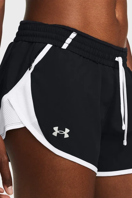 Жіночі чорні шорти UA Fly By 3'' Shorts Under Armour XS 1382438-002 - изображение 4