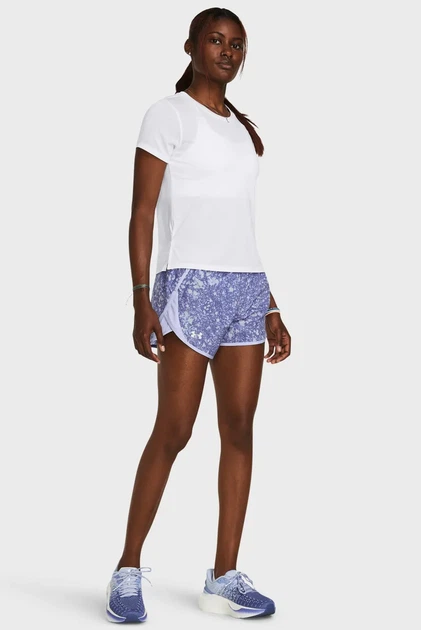 Жіночі фіолетові шорти UA Fly By 3'' Printed Shorts Under Armour XS 1382439-539 - изображение 2