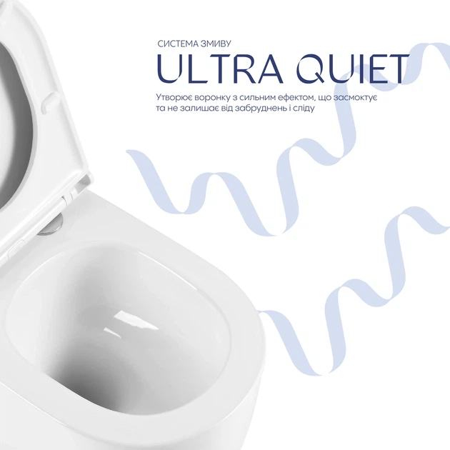Унитаз подвесной Qtap Taurus безободковый с сиденьем Soft-close QT2433084EUQW - изображение 4