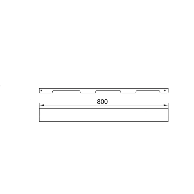 Решітка для лінійного трапу SUS304 Grate FA800 (NKS) Qtap - зображення 2