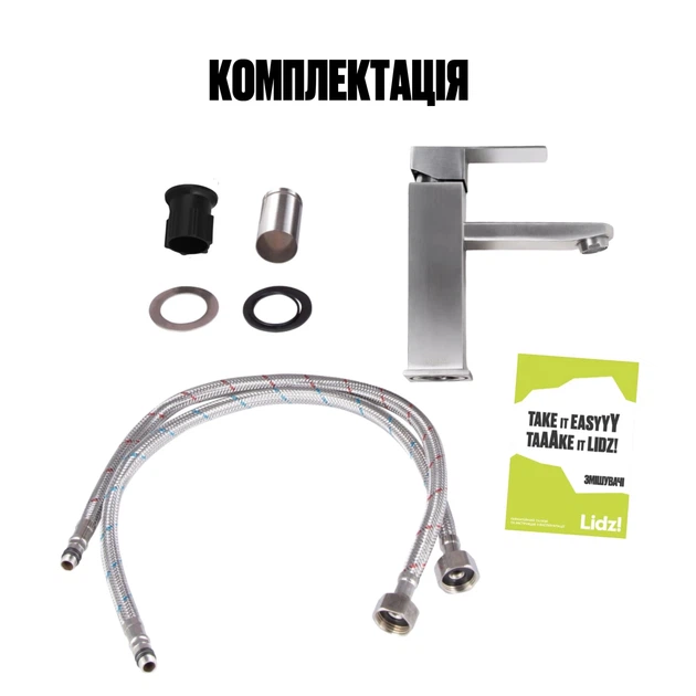 Смеситель для раковины Lidz Kubis 001F (k35) LDKUB001FNKS28534 Nickel - изображение 7