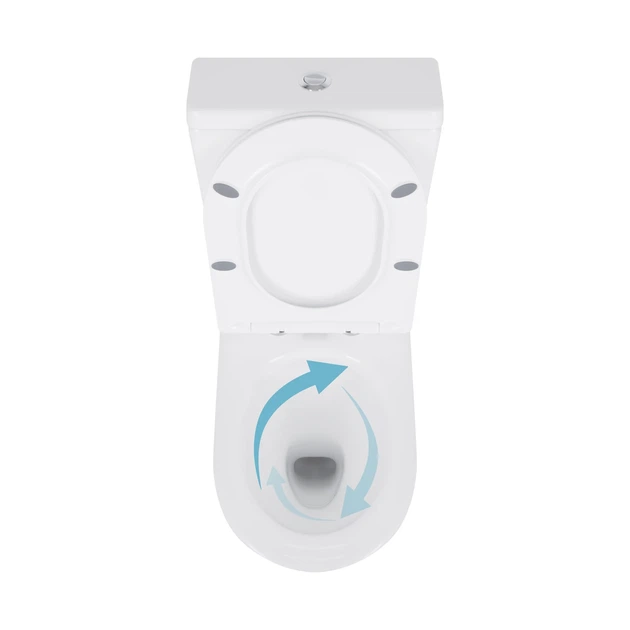 Напольный унитаз Qtap Swan Ultra Quiet с сиденьем Soft-close 640x360x835 мм QT16222182TW White - изображение 7