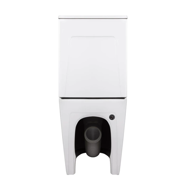 Унітаз-компакт Qtap Robin Ultra Quiet безободковий з сидінням Soft-close QT13226089AW - зображення 7