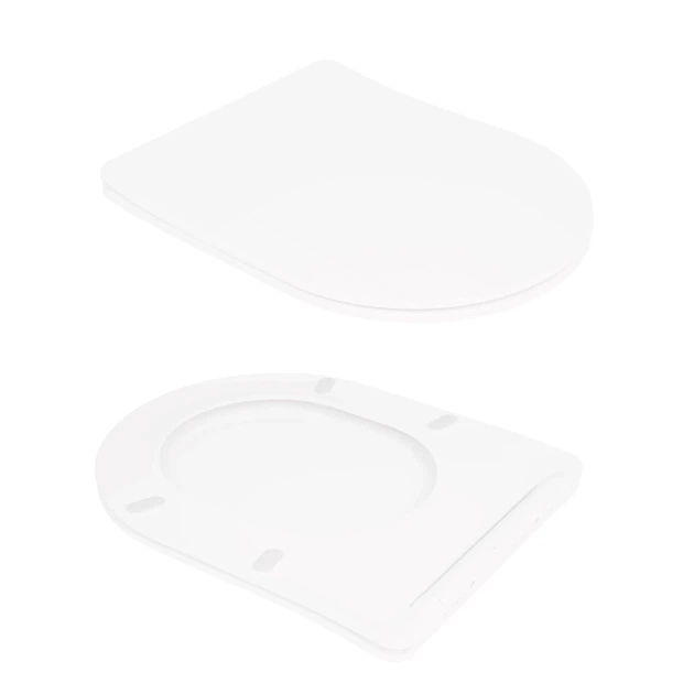 Напольный унитаз Qtap Virgo Ultra Quiet безободочный с сиденьем Soft-close WHITE QT18226092AW - изображение 8