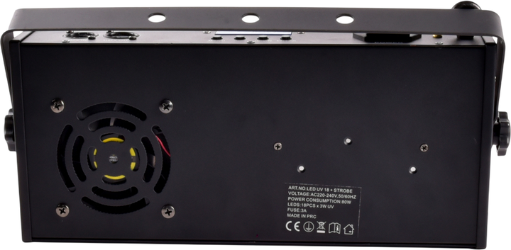 Reflektor sceniczny Light4Me LED UV 18x3W reflektor + stroboskop DMX (5907780148142) - obraz 4