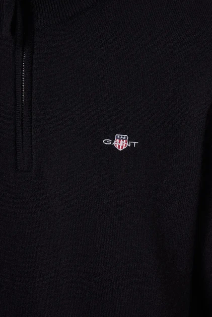 Чоловіча чорна шерстяна кофта Gant XXL 87213 - зображення 5