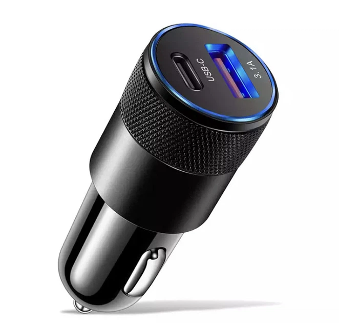 Автомобільний зарядний пристрій 3,1 A USB+PD - Фото 1 Автомобільний зарядний пристрій 3,1 A USB+PD - зображення 1