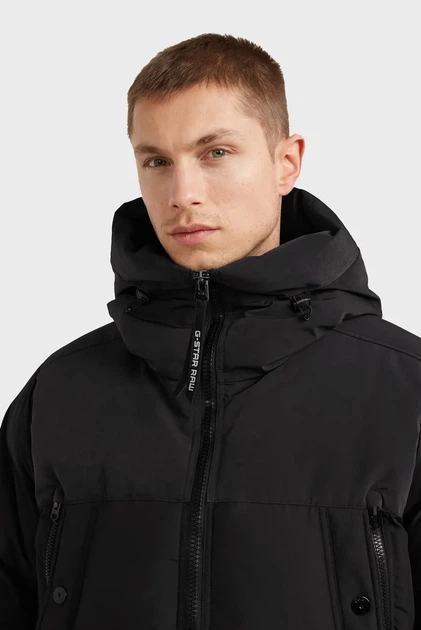Чоловіча чорна куртка Expedition puffer G-Star RAW S D23645,D712 - изображение 5
