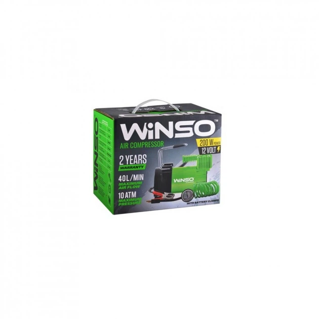 Автомобильный компрессор WINSO 10 Атм, 40 л/мин (126000) (254009) - изображение 4