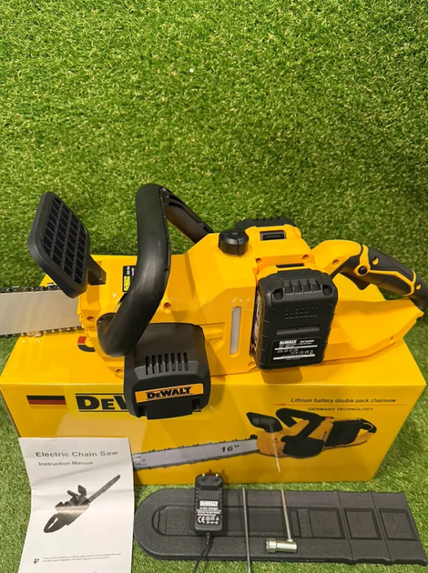 Професійна пила DeWalt DCM775N (48V, 6Ah) Безщіткова пилка 40см з автоматичним змащенням та працює від 2х АКБ - изображение 6