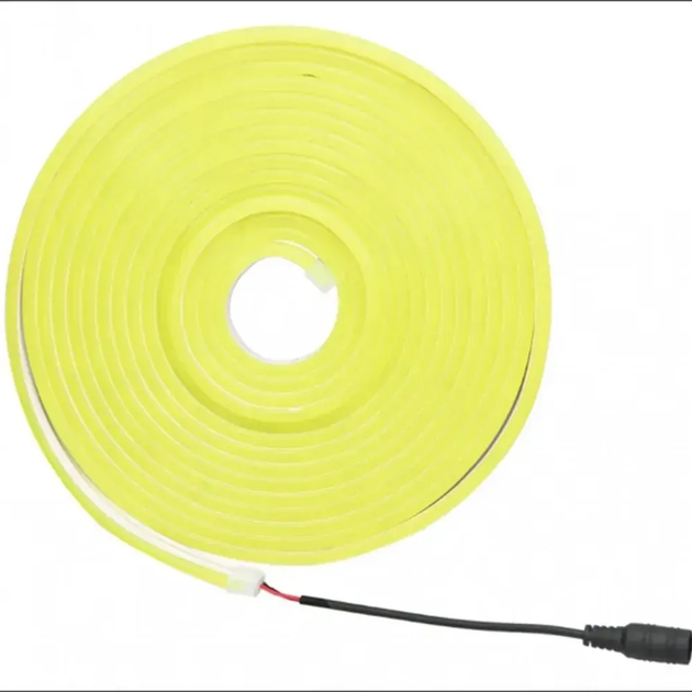 Світодіодна неонова стрічка 5 м, LED NEON 12V-220V, Жовта / Неон гнучкий світлодіодний (L) - Фото 7 Світодіодна неонова стрічка 5 м, LED NEON 12V-220V, Жовта / Неон гнучкий світлодіодний (L) - зображення 7