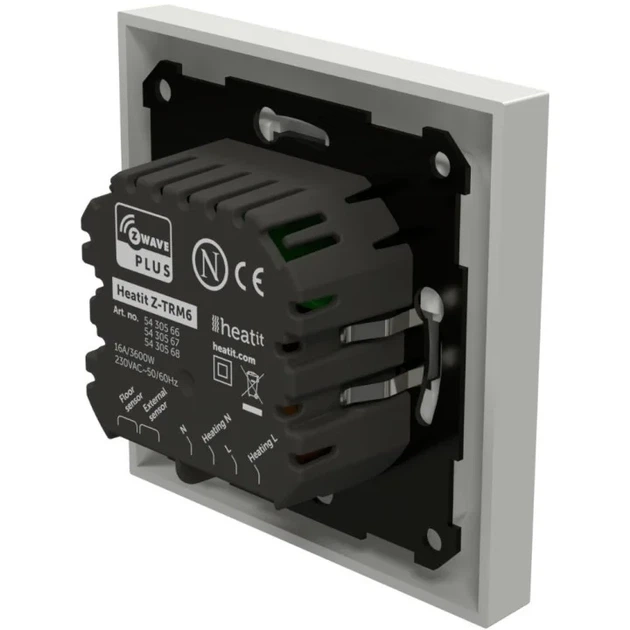 Termostat pokojowy Heatit Z-TRM6 bezprzewodowy 3600 W 16 A 868.4 Mhz Biały (7071236018063) - obraz 4