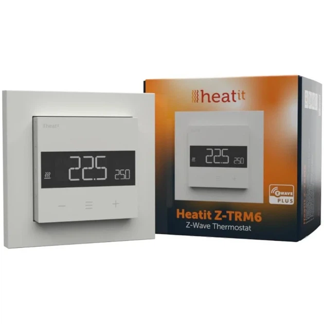 Termostat pokojowy Heatit Z-TRM6 bezprzewodowy 3600 W 16 A 868.4 Mhz Biały (7071236018063) - obraz 9