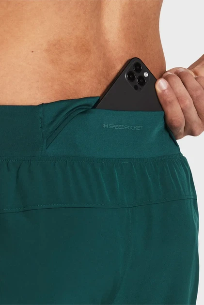Чоловічі зелені шорти UA LAUNCH PRO 7'' SHORTS Under Armour SM 1376508-449 - зображення 4