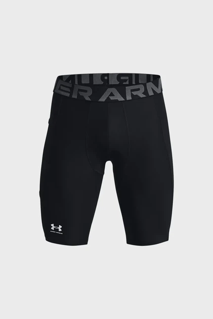 Чоловічі чорні велосипедки UA HG Armour Lng Shorts Under Armour S 1361602-001 - зображення 6