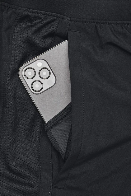 Чоловічі чорні шорти UA LAUNCH 5'' 2-IN-1 SHORT Under Armour XXL 1382640-001 - Фото 5 Чоловічі чорні шорти UA LAUNCH 5'' 2-IN-1 SHORT Under Armour XXL 1382640-001 - изображение 5