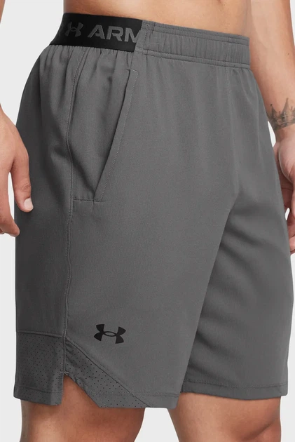 Чоловічі сірі шорти UA Vanish Woven 8in Shorts Under Armour 3XL 1370382-025 - Фото 4 Чоловічі сірі шорти UA Vanish Woven 8in Shorts Under Armour 3XL 1370382-025 - зображення 4