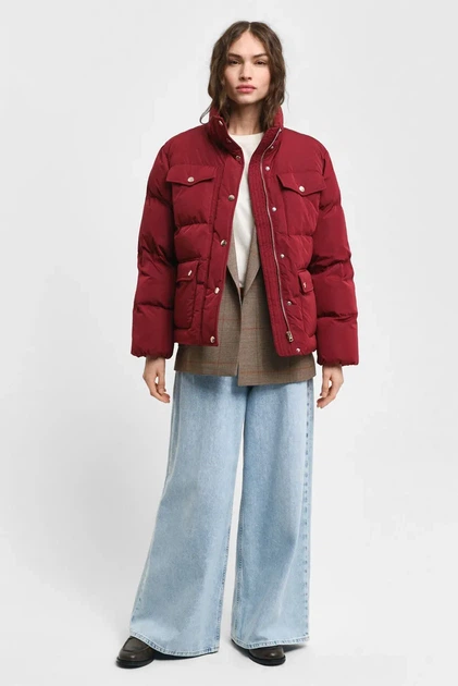 Жіноча бордова куртка ACTIVE CLOUD JACKET Gant S 4700340 - Фото 2 Жіноча бордова куртка ACTIVE CLOUD JACKET Gant S 4700340 - изображение 2