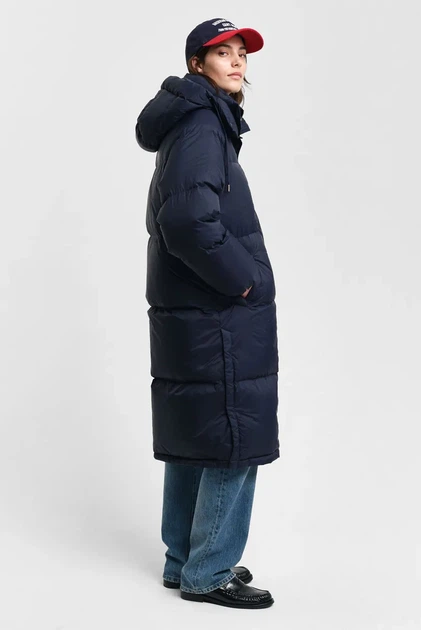 Жіночий темно-синій пуховик FULL LENGTH DOWN COAT Gant S 4751135 - изображение 3