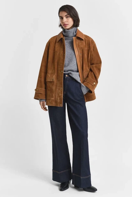 Жіночий сірий сірий SOFT WOOL TURTLENECK Gant S 4805377 - зображення 5