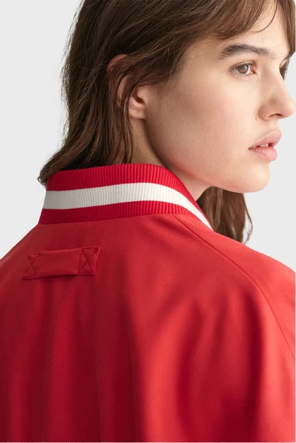 Жіночий червоний бомбер CROPPED VARSITY Gant XS 4700308 - изображение 5