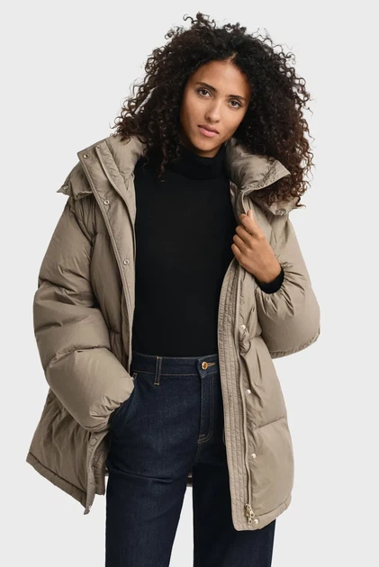 Жіночий бежевий пуховик LENGTH Gant M 4700400 - изображение 2