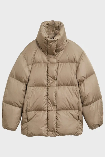 Жіночий бежевий пуховик RELAXED Gant XS 4700398 - изображение 8