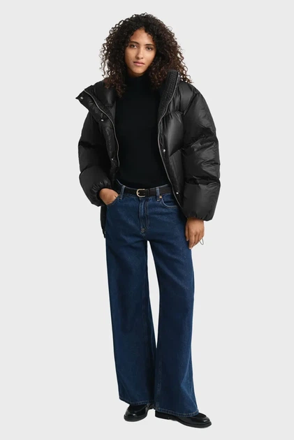 Жіночий чорний пуховик RELAXED Gant XS 4700398 - изображение 2