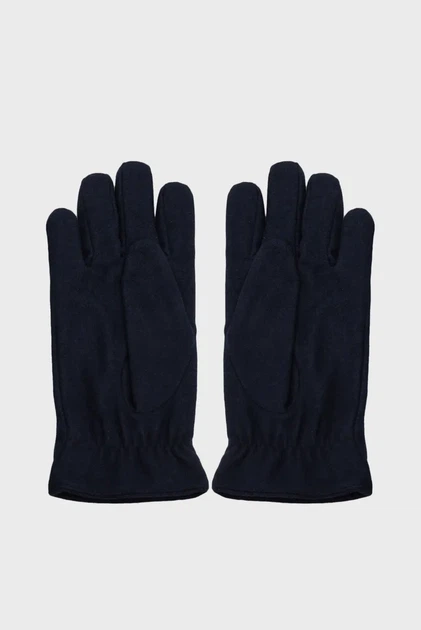 Чоловічі темно-сині вовняні рукавички MELTON GLOVES Gant S/M 9930050 - Фото 2 Чоловічі темно-сині вовняні рукавички MELTON GLOVES Gant S/M 9930050 - изображение 2