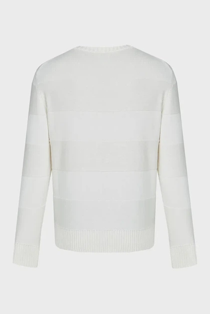 Чоловічий білий джемпер TONAL BARSTRIPED Gant XL 8040182 - изображение 2