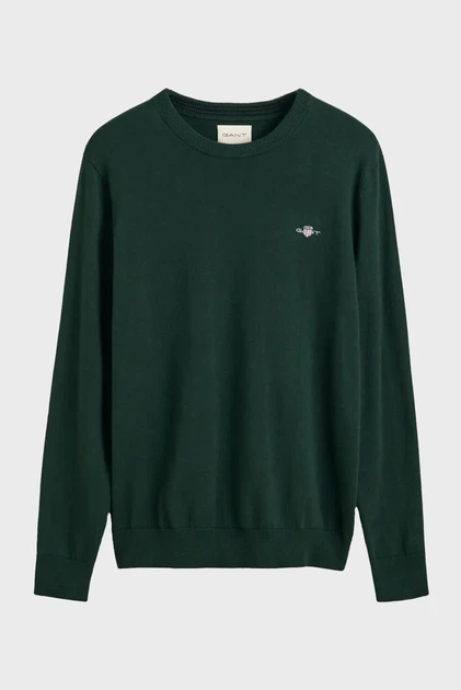 Чоловічий зелений джемпер CLASSIC COTTON C-NECK Gant XXXL 8030561 - изображение 5