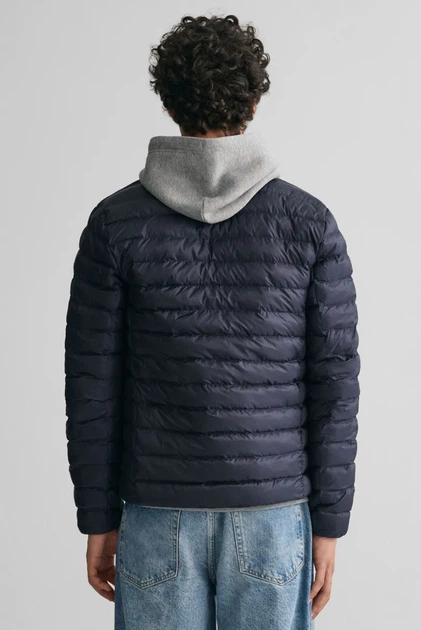 Чоловіча темно-синя куртка QUILTED COLLARED Gant M 7006300 - Фото 3 Чоловіча темно-синя куртка QUILTED COLLARED Gant M 7006300 - изображение 3
