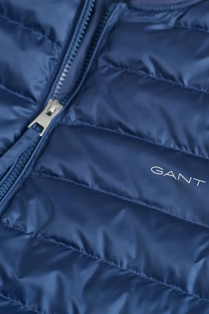 Чоловіча темно-синя куртка LIGHT PADDED BOMBER Gant S 7006300 - Фото 4 Чоловіча темно-синя куртка LIGHT PADDED BOMBER Gant S 7006300 - изображение 4