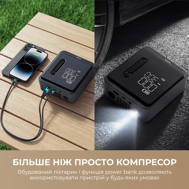 Автомобильный компрессор Mova 150 PSI, 35 л/мин (MAP001) - изображение 4