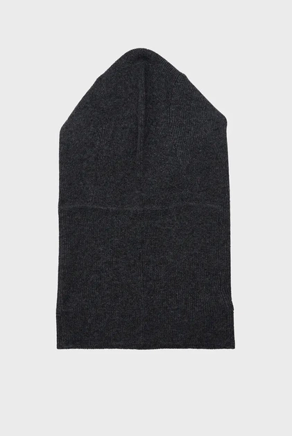 Жіноча сіра вовняна балаклава LOUNGEWEAR BALACLAVA Gant OS 4910049 - изображение 3