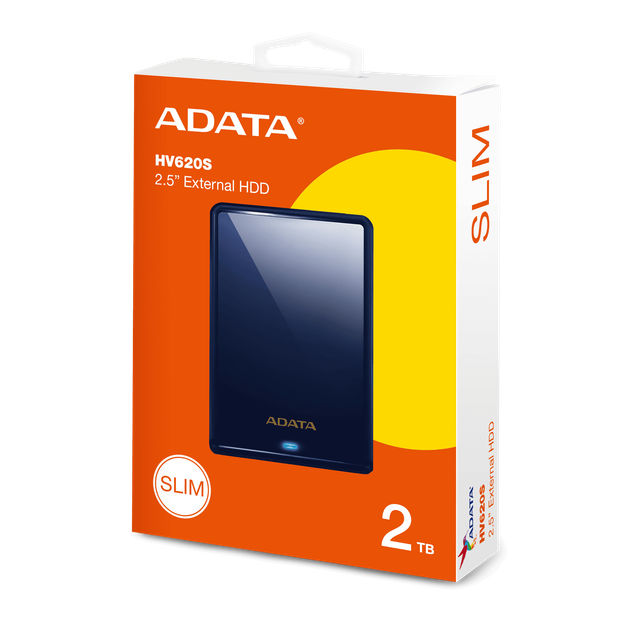 Внешний жёсткий диск ADATA DashDrive Classic HV620S, 2.5", USB 3.2 Gen. 1, 2TB, Slim, Blue - изображение 5