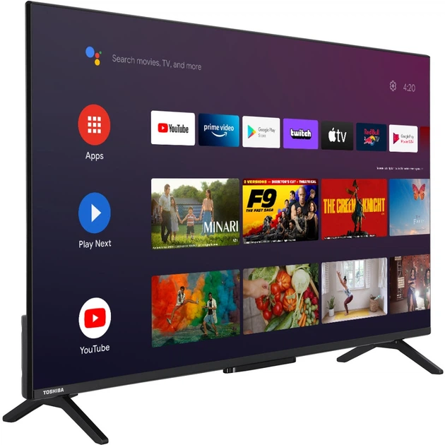 Телевизор TV 55 Toshiba 55QA2363DG 4K UHD/QLED/T2/Android 11/2 x10W/Dolby MS12/ HDMI/ Wi-Fi/ VESA 400 x 200 - Фото 2 Телевизор TV 55 Toshiba 55QA2363DG 4K UHD/QLED/T2/Android 11/2 x10W/Dolby MS12/ HDMI/ Wi-Fi/ VESA 400 x 200 - изображение 2