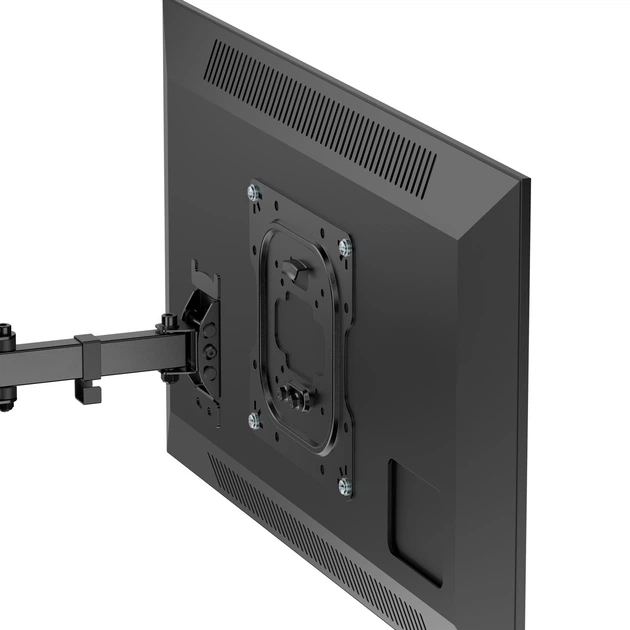 Кронштейн для ТВ AGN AGN43-221P з поворотом/одне коліно/23"-43"/30 кг/max.VESA 200x200/Чорний - изображение 5